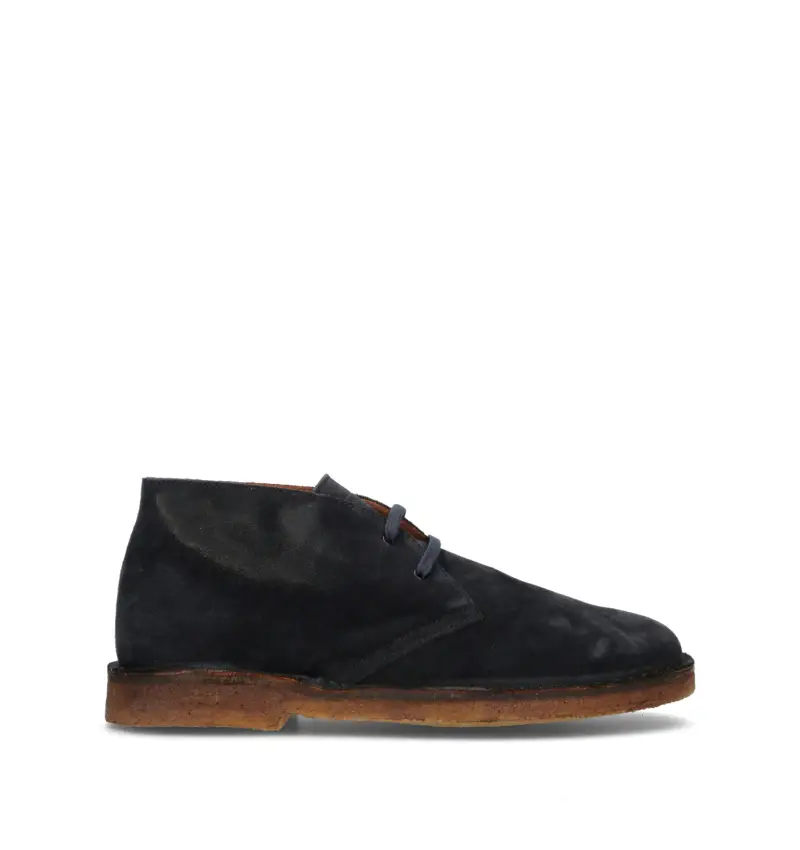 Polacco uomo blu in suede Vario