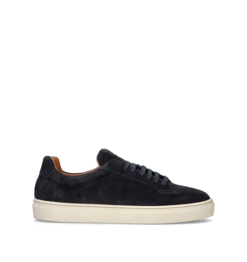 Sneaker uomo blu in suede Vario