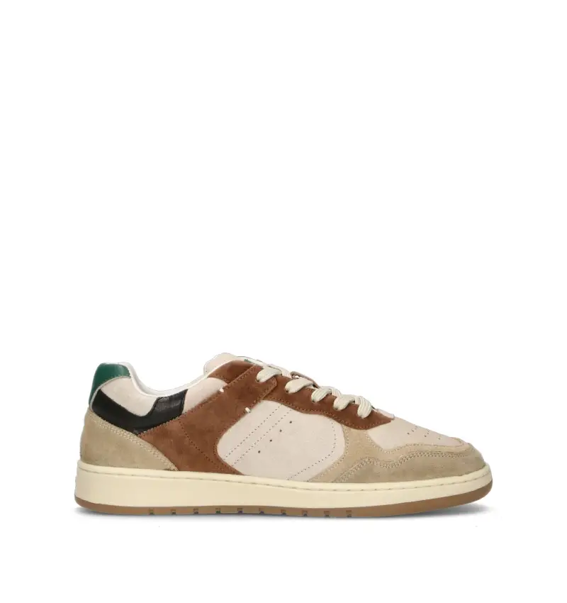 Sneaker uomo taupe in pelle Vario
