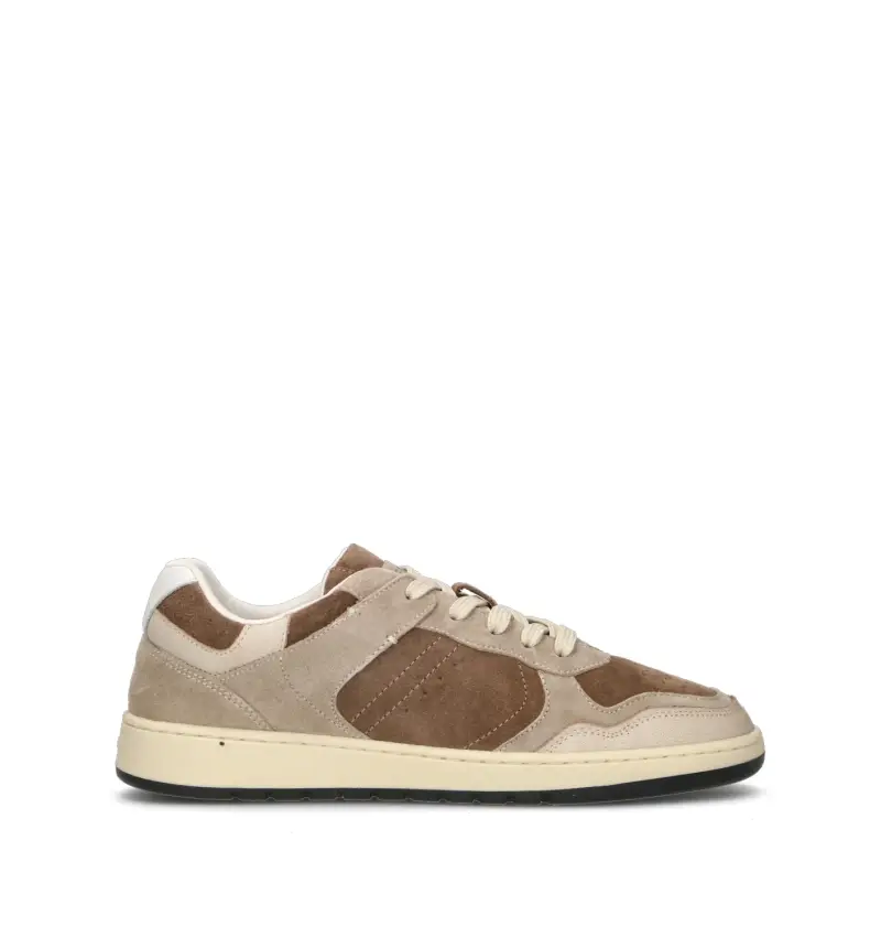 Sneaker uomo taupe in pelle Vario