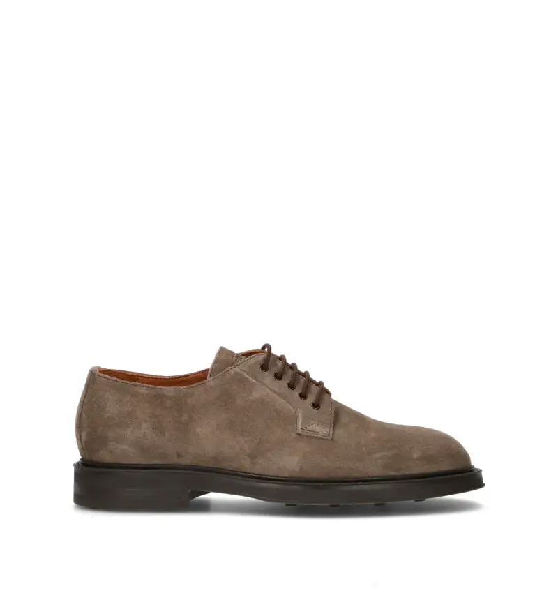 Stringata uomo taupe in suede Vario