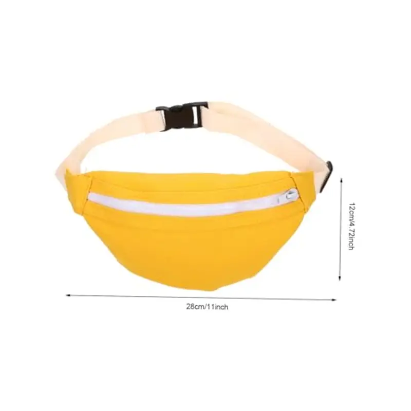 FRCOLOR in Gialla Tracolla e con Zip Resistente e Portatile per Ragazzi e Ragazze Design e Funzionale per Quotidiano miniatura 2