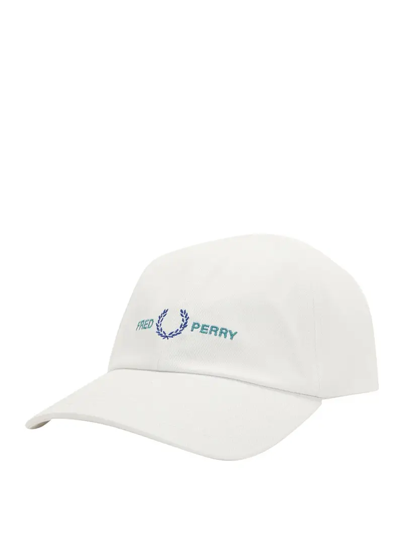 berretto con visiera fred perry da uomo - bianco