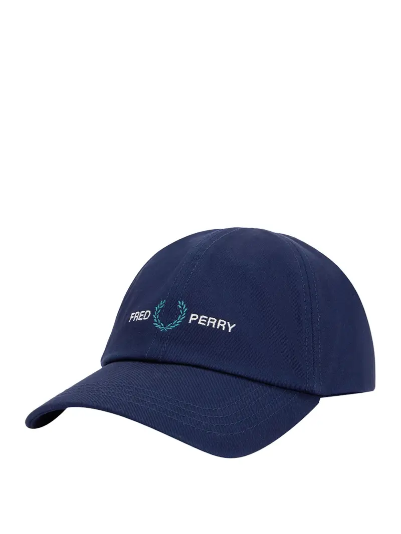 berretto con visiera fred perry da uomo - blu