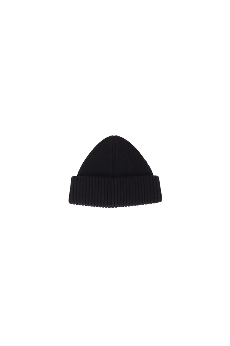 Cappello Uomo FRED PERRY Black Fp cotton ribbed beanie miniatura 2