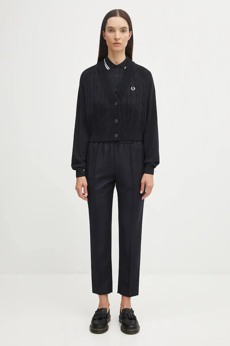 Fred Perry Cardigan Donna Blu 2329232