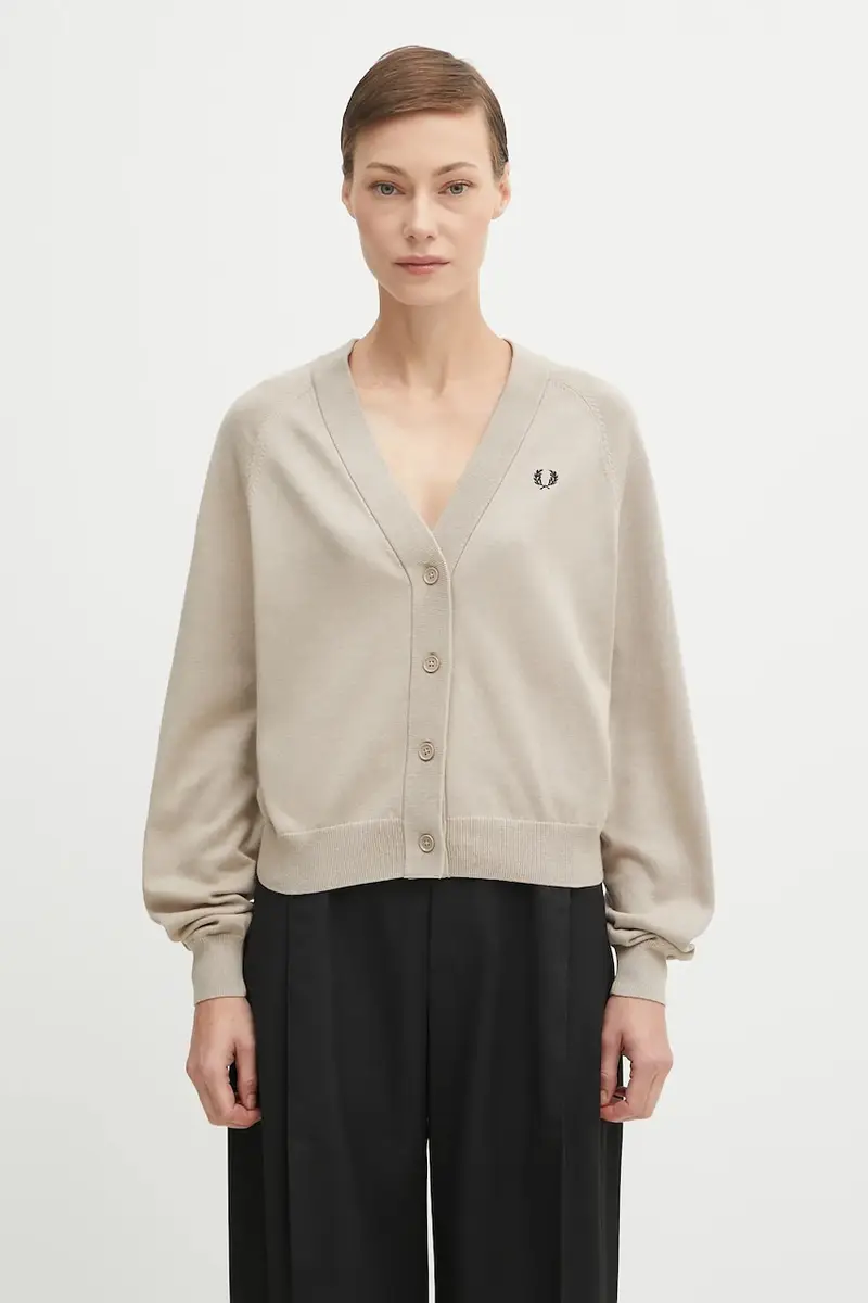 Fred Perry Cardigan Donna Beige 2242978
