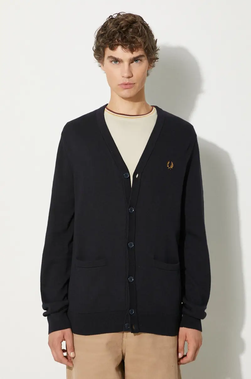 Fred Perry Cardigan Blu 2246846