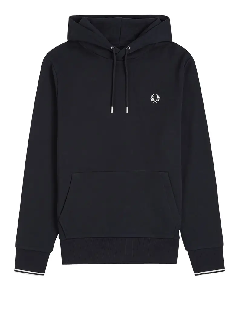 felpa cappuccio fred perry da uomo - blu