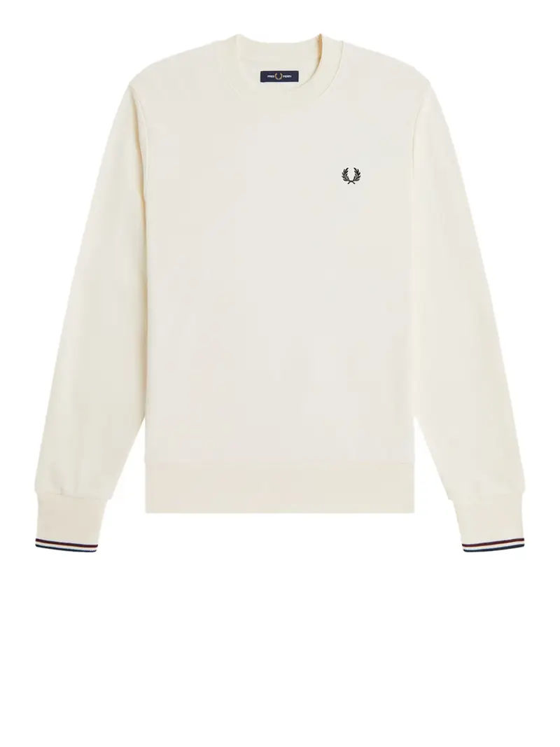felpa fred perry da uomo - avorio