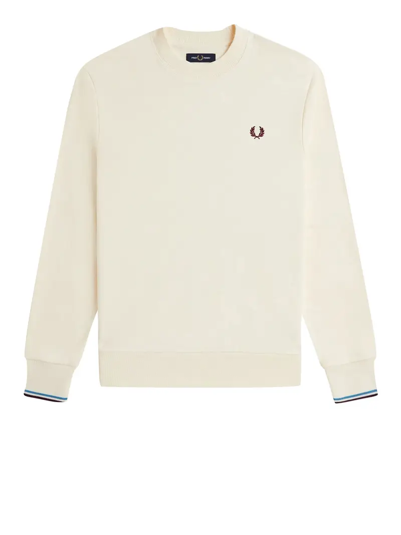felpa fred perry da uomo - avorio