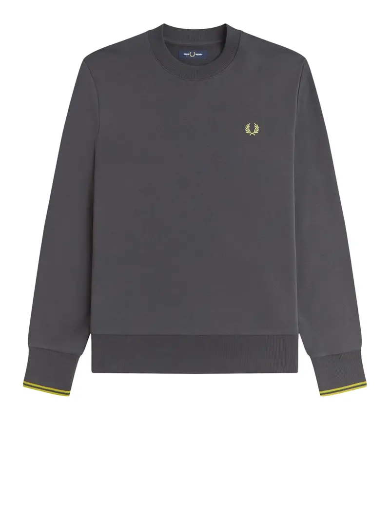 felpa fred perry da uomo - grigio