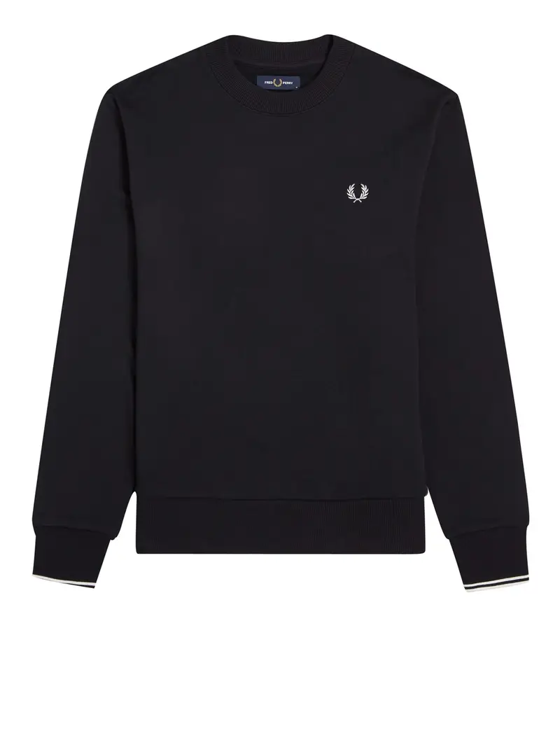 felpa fred perry da uomo - nero