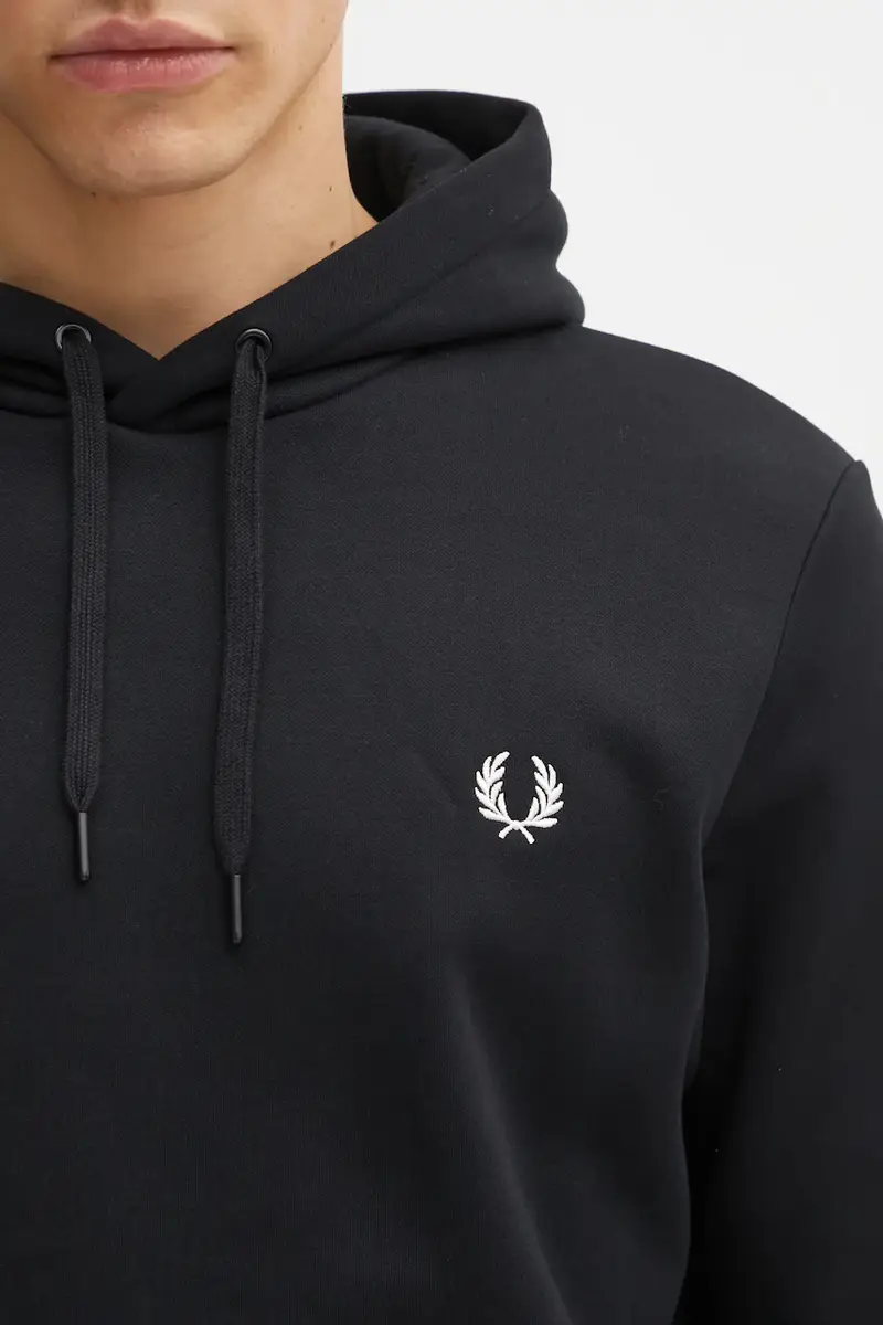 felpa uomo colore nero con cappuccio M1371 miniatura 4