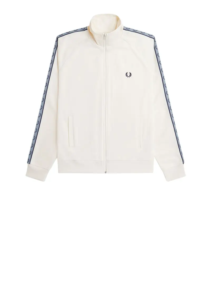 felpa zip fred perry da uomo - avorio