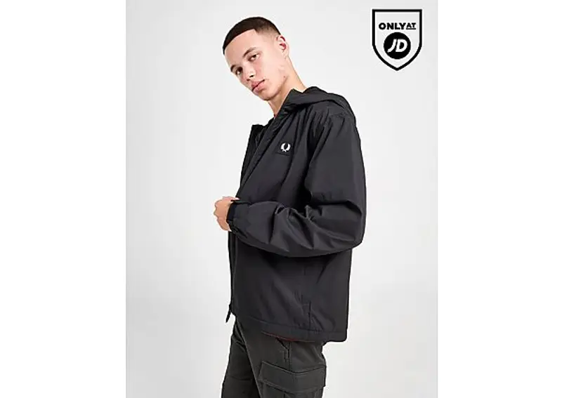 Fred Perry Giacca Badge Woven, Nero