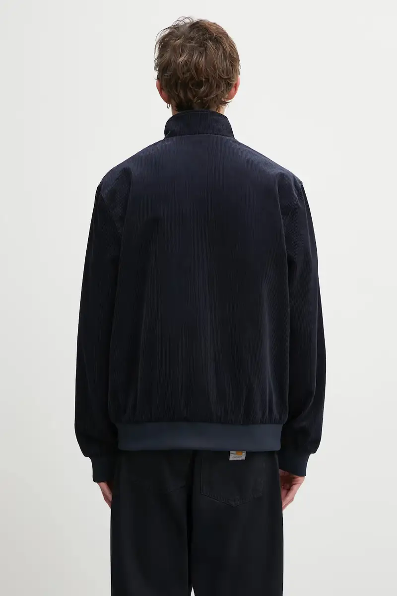 giacca in velluto a coste colore blu navy J8546 miniatura 3