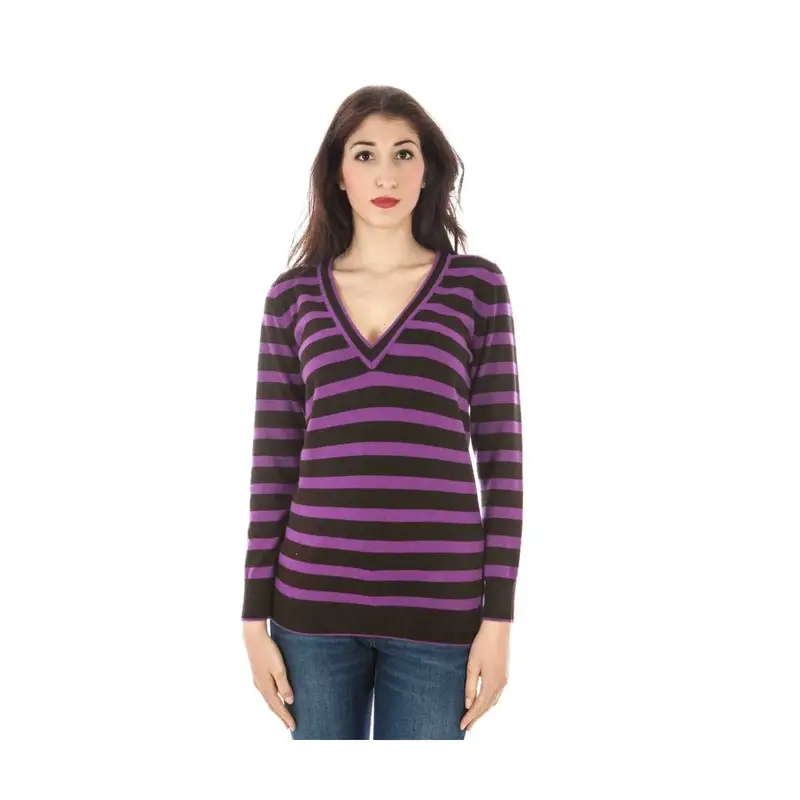 Maglia Donna Viola Scollo a V