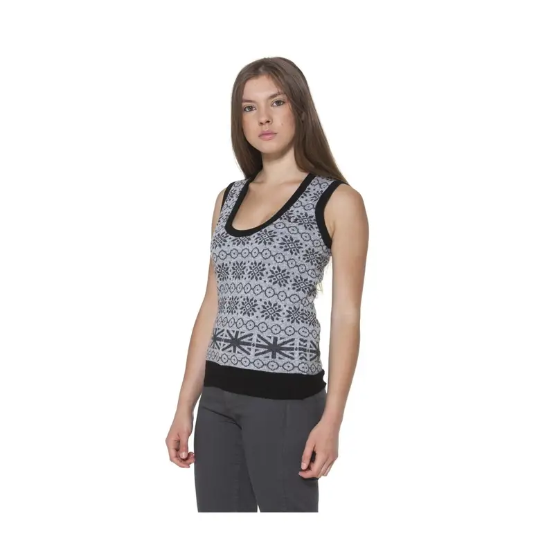 Fred Perry Gilet Donna Grigio 4010075 miniatura 2