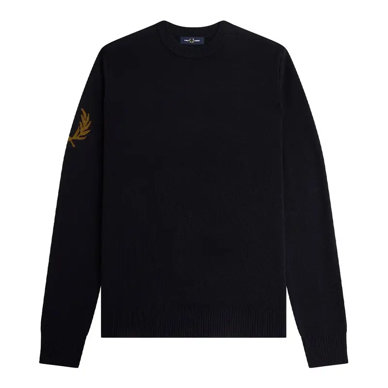 Maglioncino Girocollo Manica Di Lato Blu Uomo M