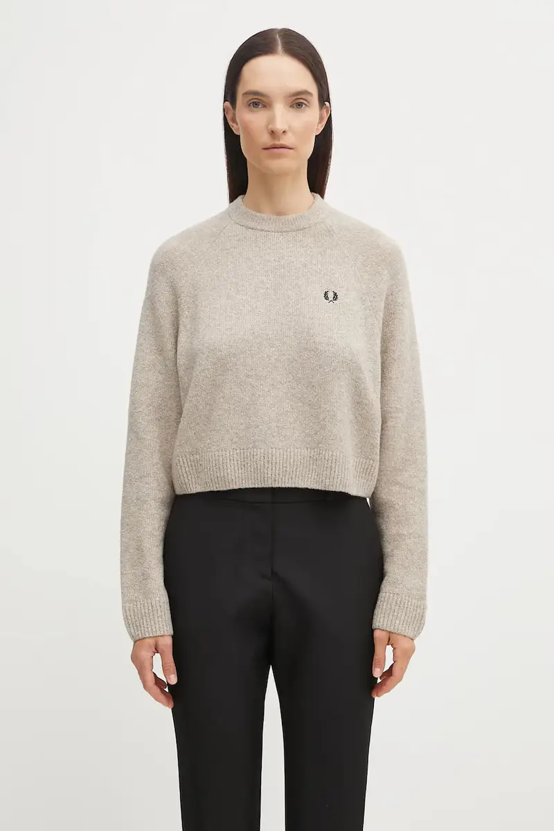 maglione con lana colore beige K1115