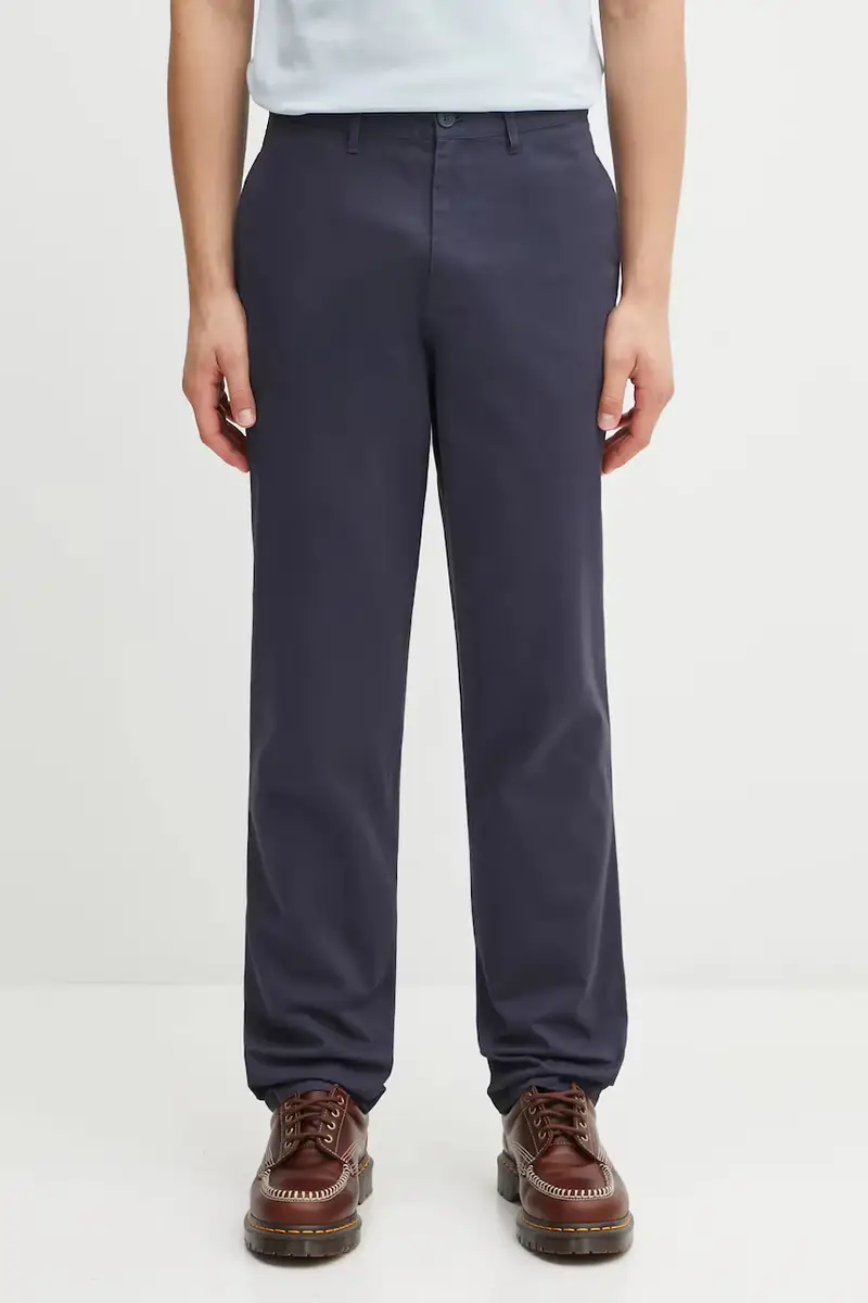 pantaloni in cotone uomo colore blu navy T9130
