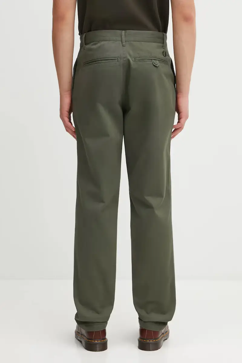 pantaloni in cotone uomo colore verde T9130 miniatura 3