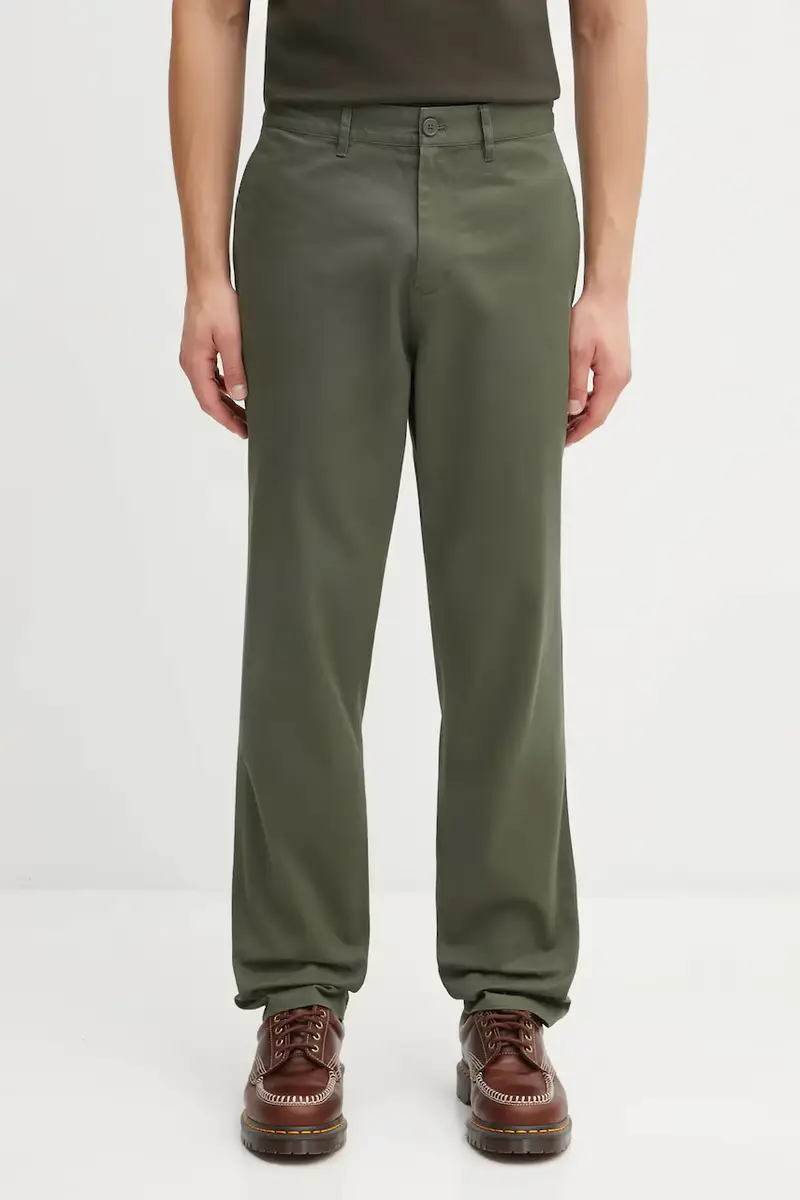 pantaloni in cotone uomo colore verde T9130