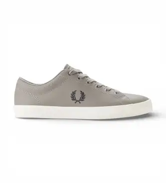 per uomo B1306-119 Sneakers Baseline in pelle grigia (41), Basso, Stringhe, Casual, Grigio