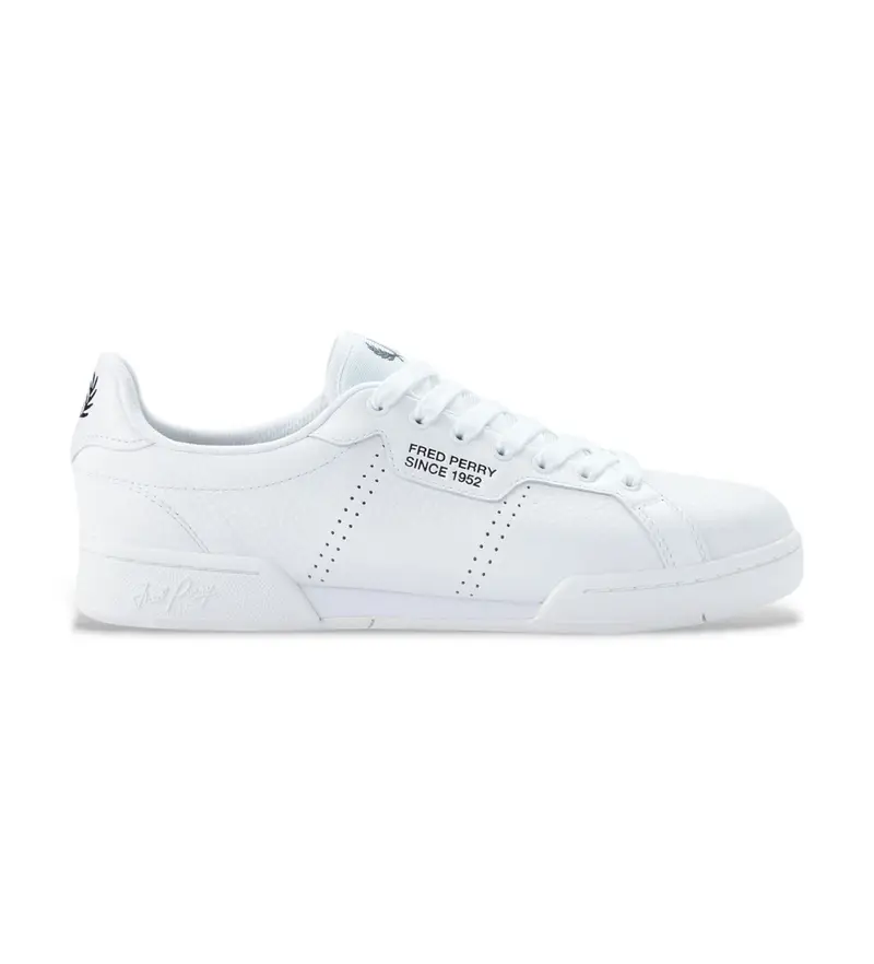 per uomo. B1315-134 Sneakers B722 in pelle bianca (41), Bianco, Basso, Stringhe, Casual