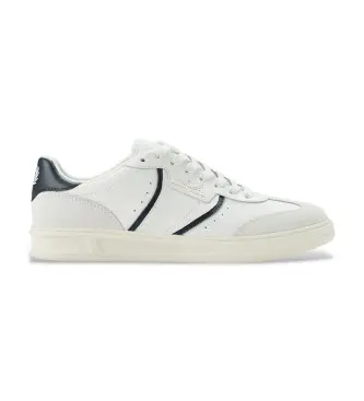 per uomo B1322-303 Sneakers B4 in pelle bianca (43), Bianco, Basso, Stringhe, Casual
