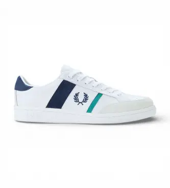 per uomo B2310-100 Sneakers in pelle bianca B725 (41), Bianco, Basso, Stringhe, Casual
