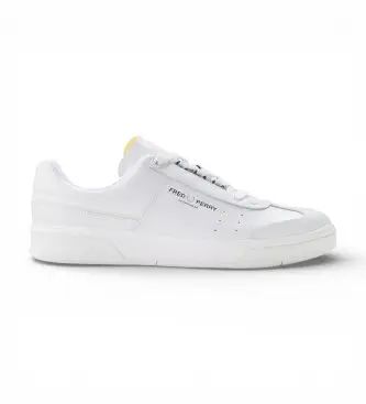 per uomo B2317-200 Sneakers in pelle bianca B302 (41), Bianco, Basso, Stringhe, Casual Oro