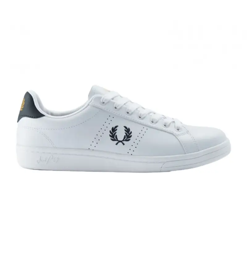 per uomo B6312-567 Sneaker in pelle B721 bianca (42), Bianco, Basso, Stringhe, Casual Oro