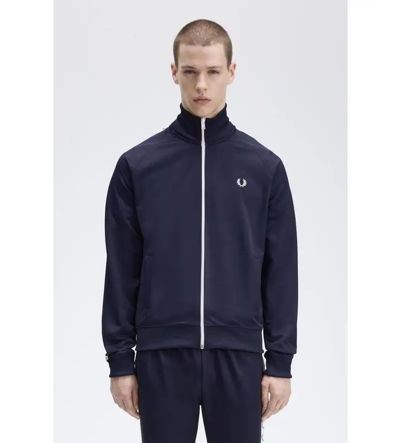 Fred Perry Giacca da tuta blu uomo in poliestere