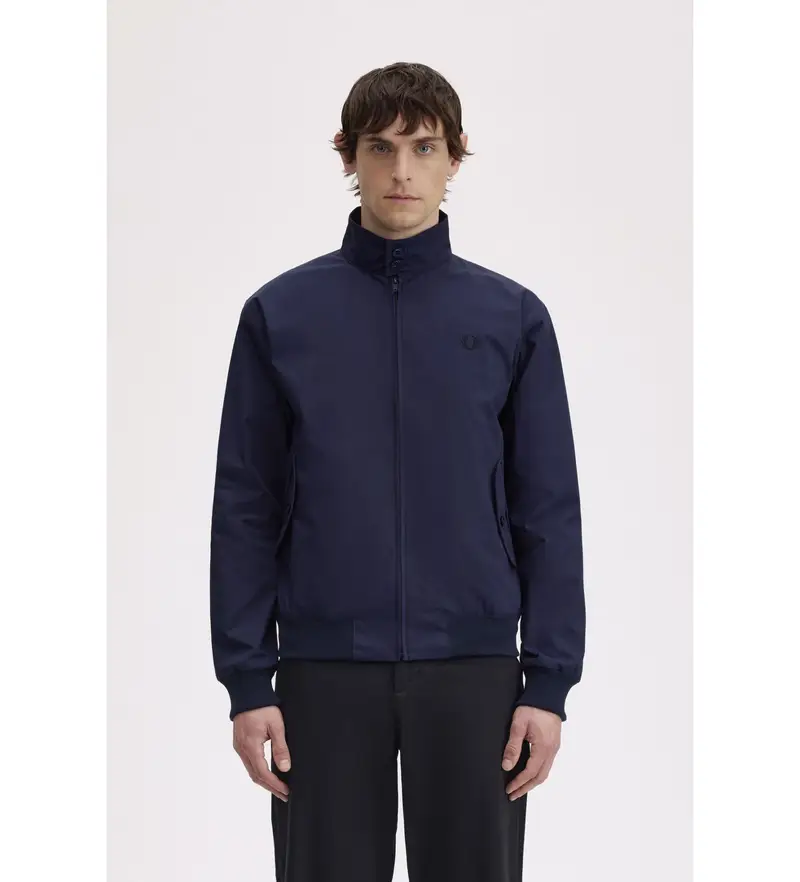 per uomo J7320 Giacca Harrington blu (S), Casual, Cotone