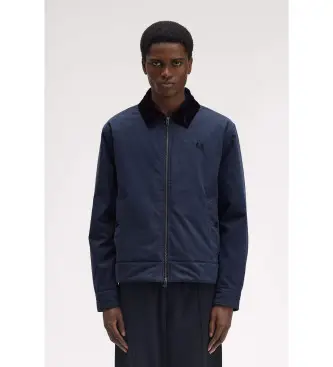 per uomo J8535 La giacca Caban Navy (L), Blu, Casual, Cotone