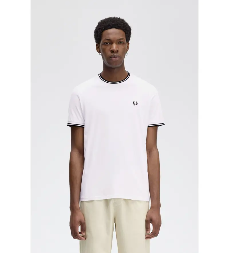 Fred Perry T-shirt Uomo Bianco 4036996