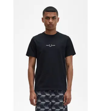 per uomo M4580 T-shirt nera con logo (S), Nero, Casual, Cotone, Manica corta