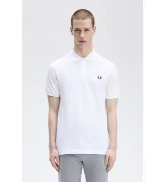 per uomo M6000 Polo bianca semplice (L), Bianco, Casual, Cotone, Manica corta