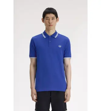 per uomo M6000 Polo Plain M6000 blu (M), Casual, Cotone, Manica corta