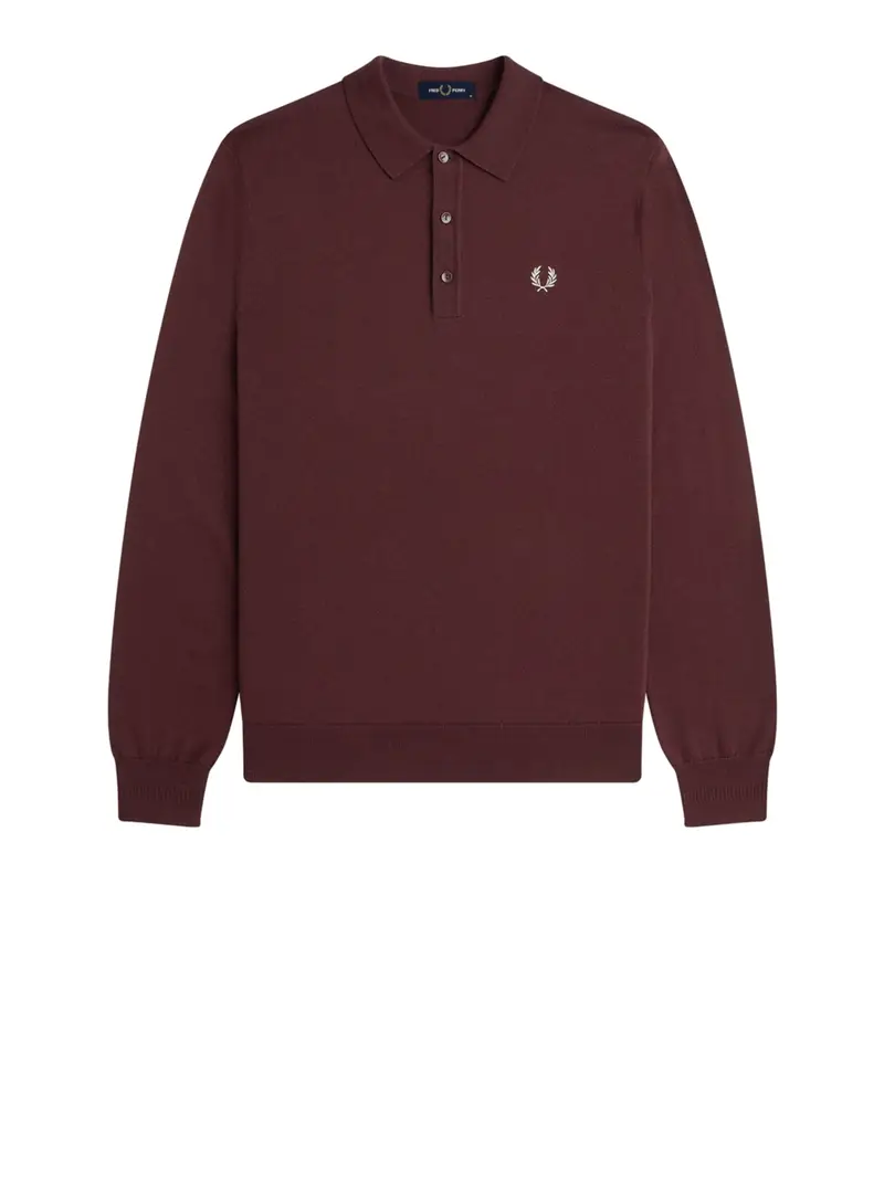 Fred Perry Polo Uomo Bordeaux 3035146