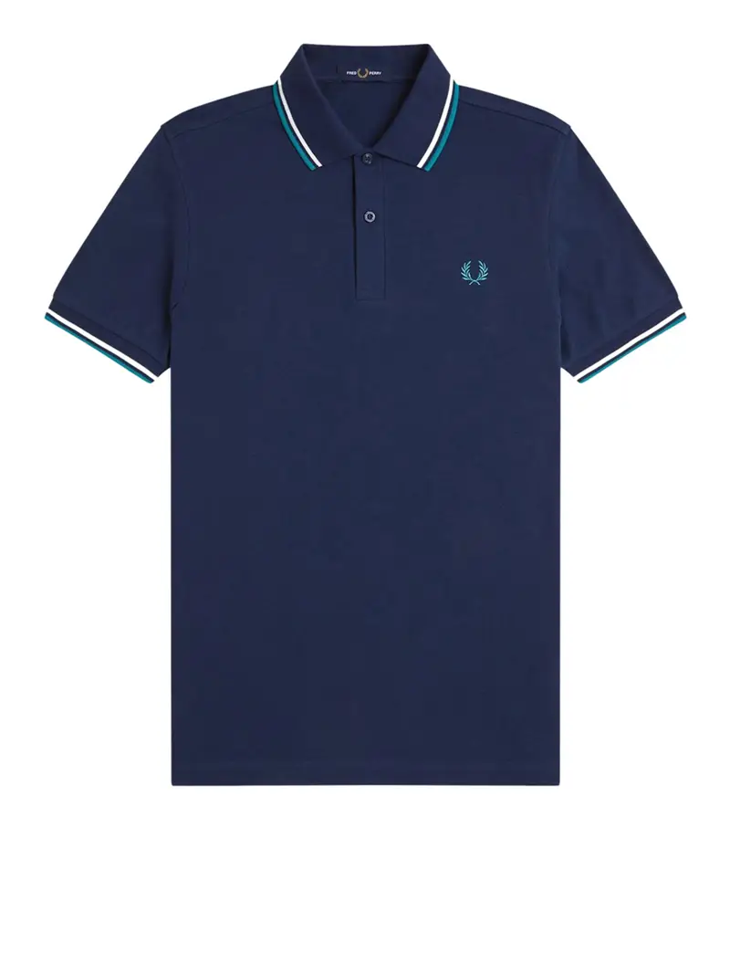 polo fred perry twin tipped da uomo - blu