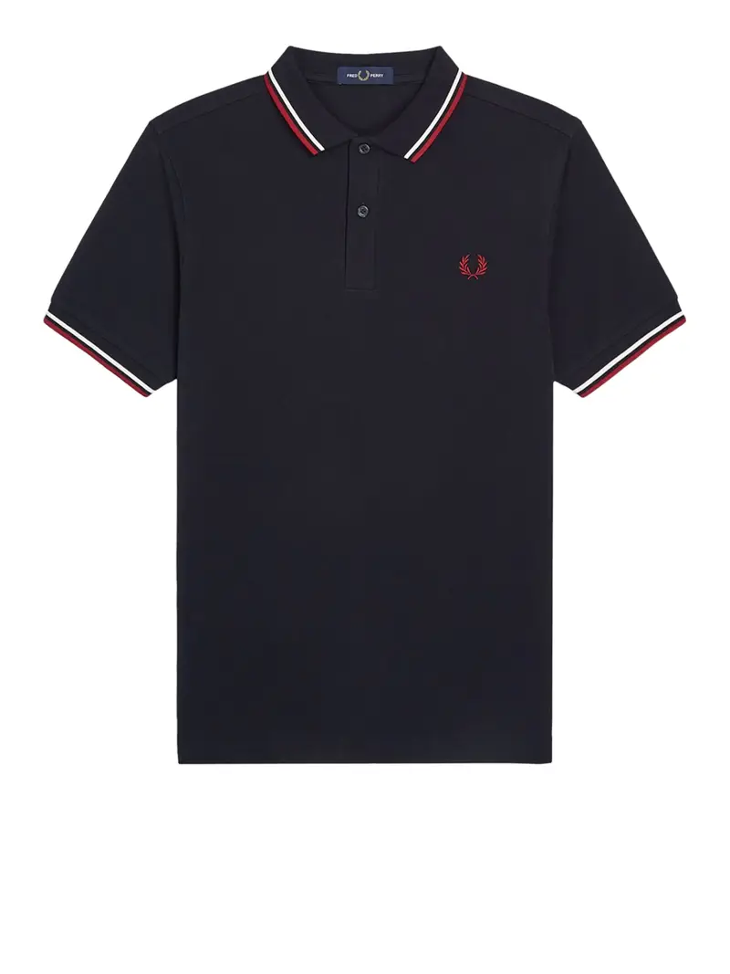 polo fred perry twin tipped da uomo - blu
