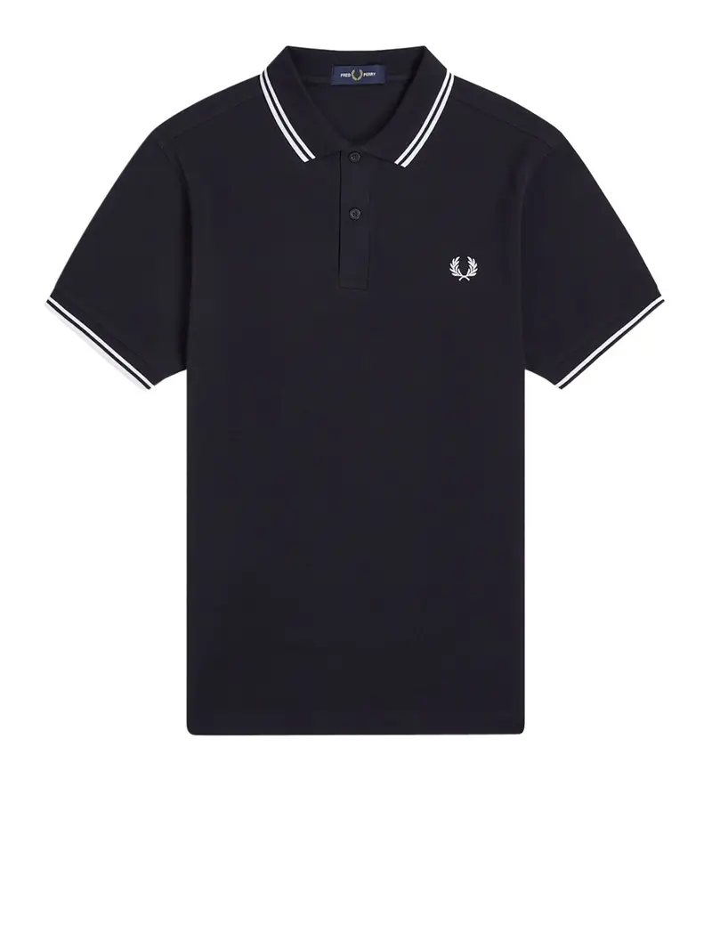 polo fred perry twin tipped da uomo - blu