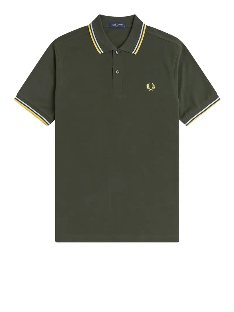 polo fred perry twin tipped da uomo - verde