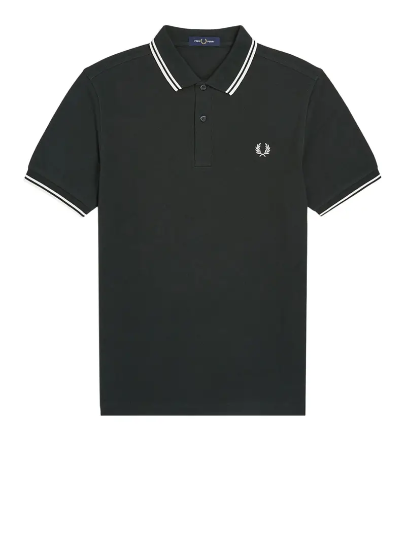 polo fred perry twin tipped da uomo - verde