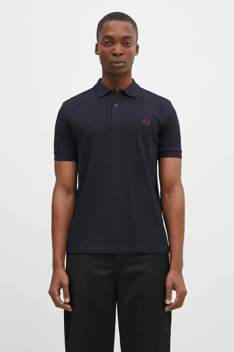 polo in cotone colore blu navy M6000.V73
