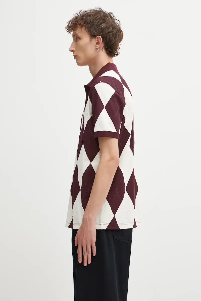 Fred Perry Polo Uomo Beige 3121556 miniatura 2