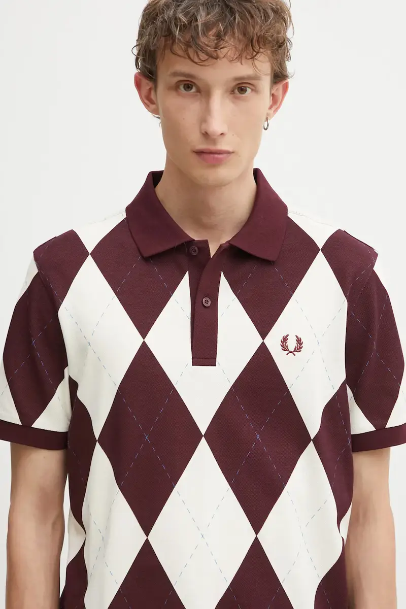 Fred Perry Polo Uomo Beige 3121556 miniatura 4